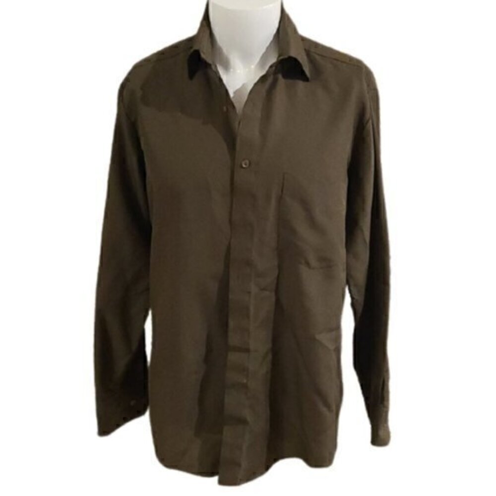 [Cordova] Polyester Button Down Long Sleeve - Size 15 1/2